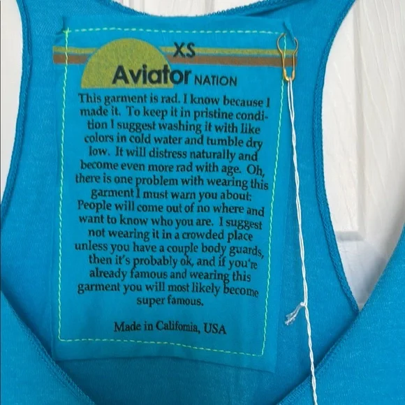 Blue Rock and Roll Tank Top - Picture 2 of 5